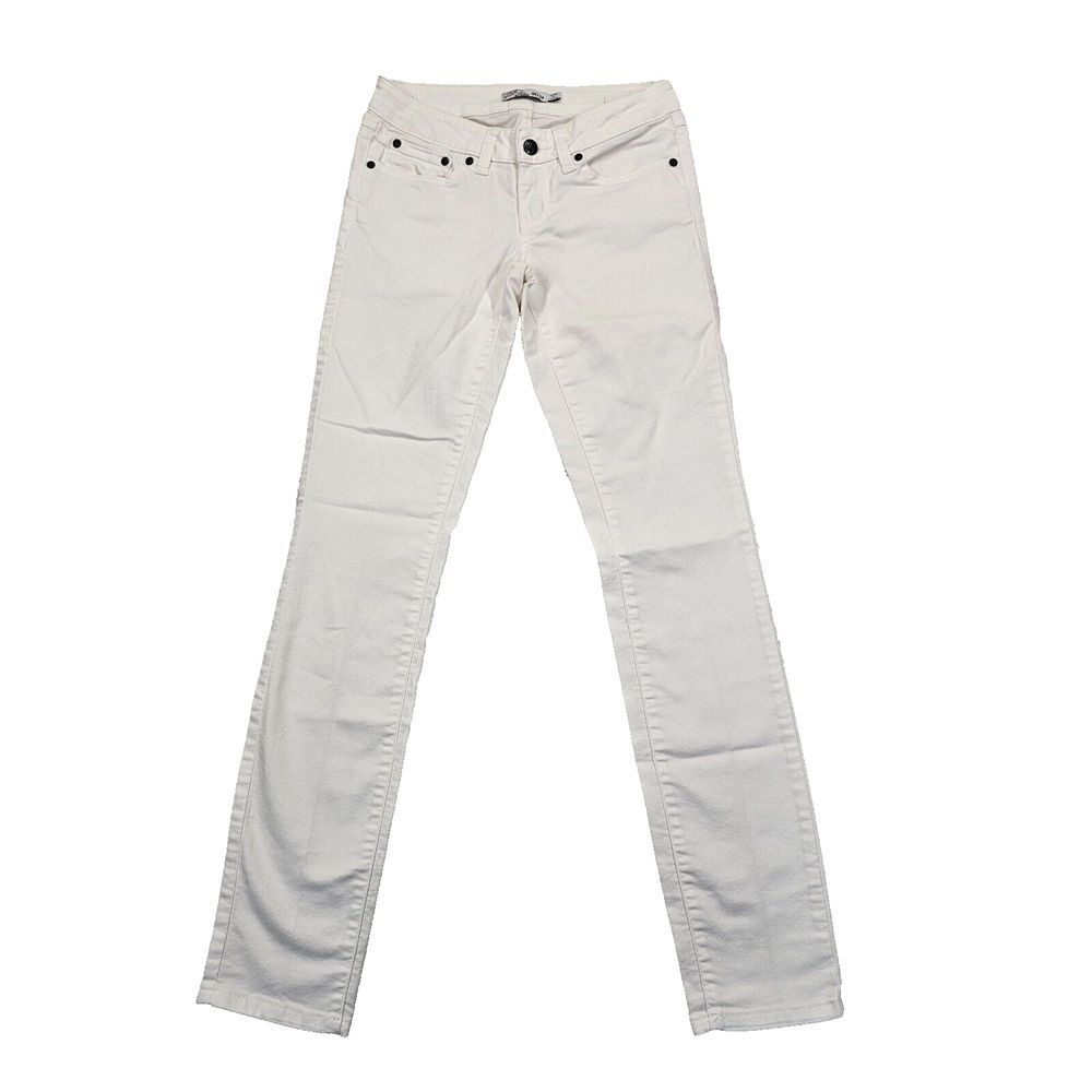 PrAna Womens Size 00/24 W4KARA115 White Jeans Skinny Low Rise Slim Fit 5-Pockets